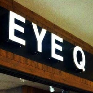 Eye Q illuminated signage